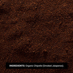 Frontier Co-op Ground Chipotle being poured, ideal for chili and sauces.