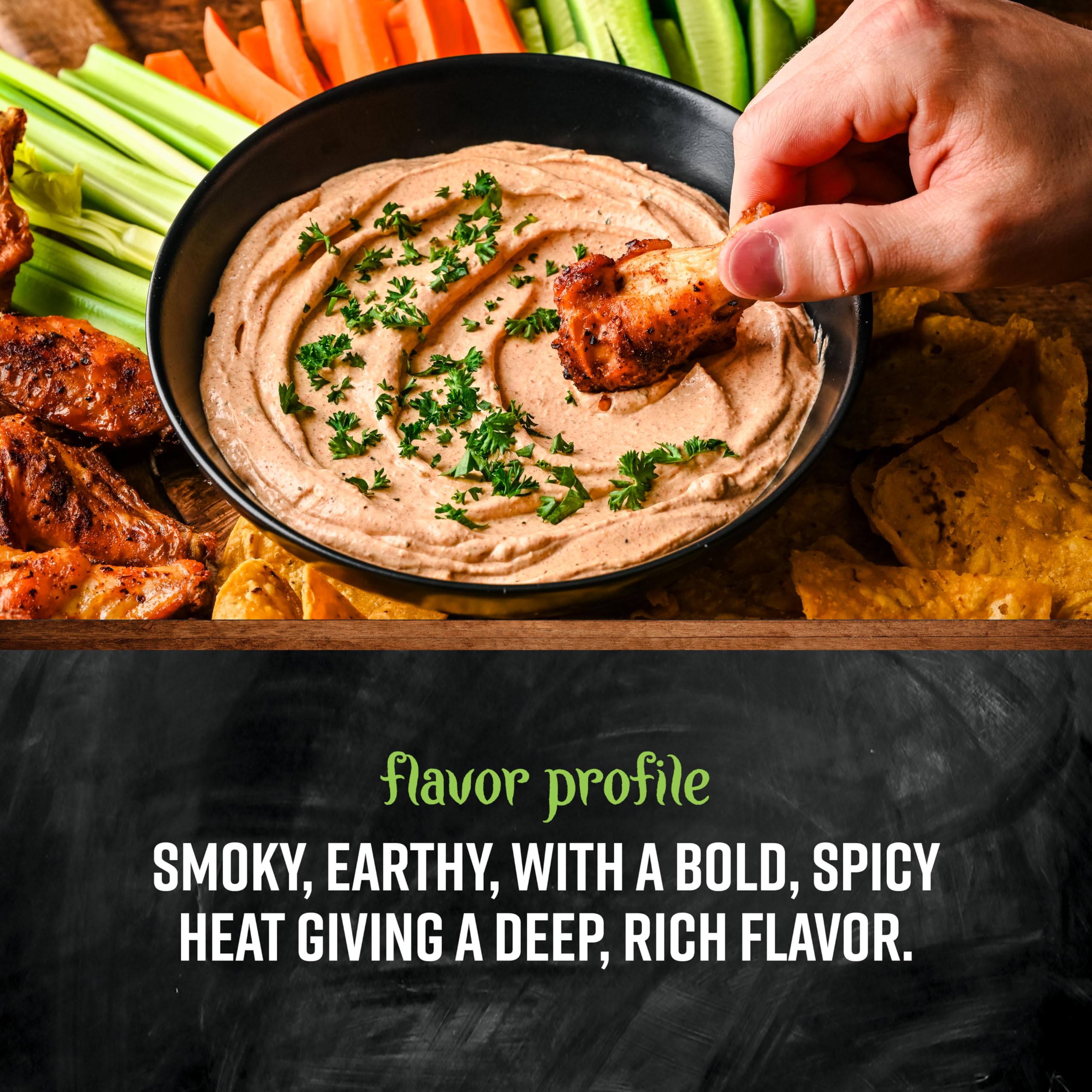 Frontier Co-op Ground Chipotle measuring spoon ready for cooking.