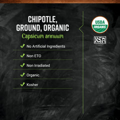 Frontier Co-op Ground Chipotle in a pouch highlighting smoked jalapeño aroma.