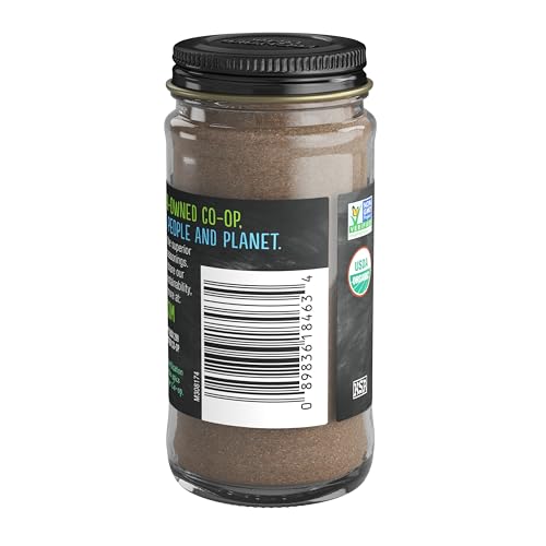 Frontier Co-op ground coriander seed pour bottle enhances spice blends and marinades.