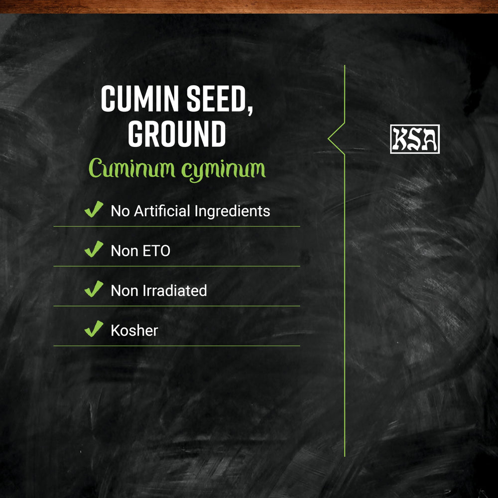 Frontier Co-op ground cumin measuring spoon ready for precise seasoning.