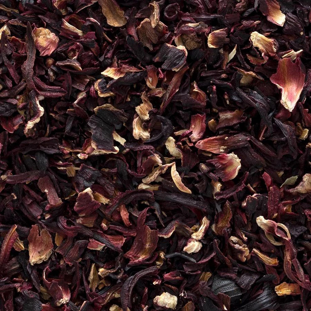 Frontier Co-op hibiscus tea blend idea - caffeine-free flavor enhancer.