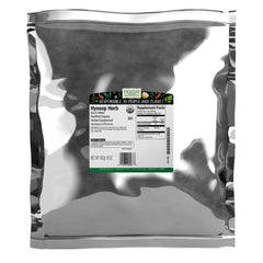Frontier Co-op hyssop leaves bulk bag for teas and dishes.