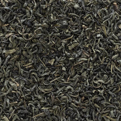 Frontier Co-op Jasmine Green Tea steeping yields fresh vegetal notes in a cup.