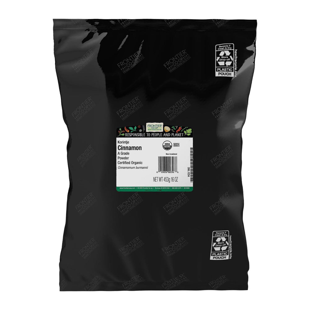 Frontier Co-op Korintje cinnamon ground 16oz pack with rich aroma for everyday cooking
