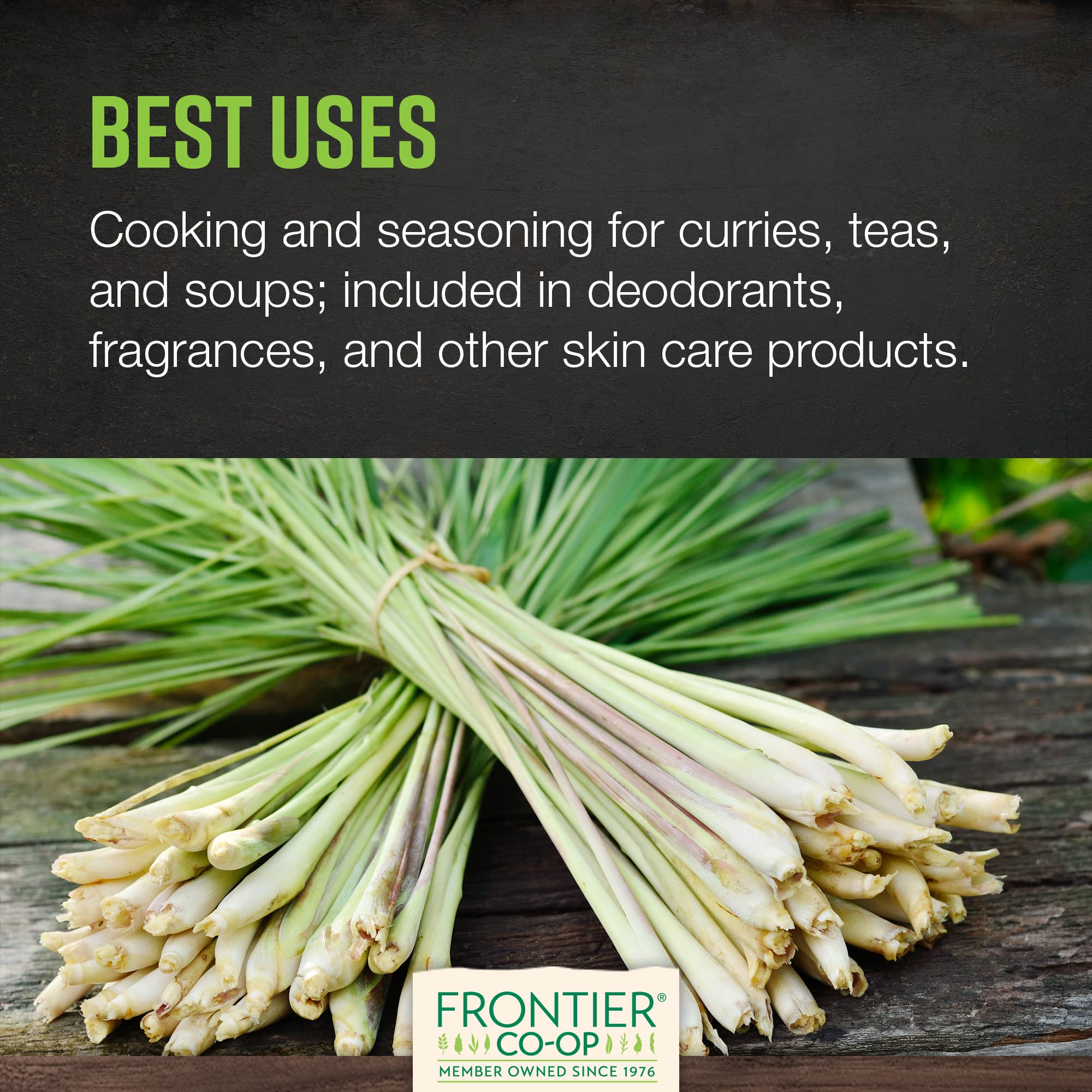 Frontier Co-op lemongrass adds citrusy depth to curries and sauces