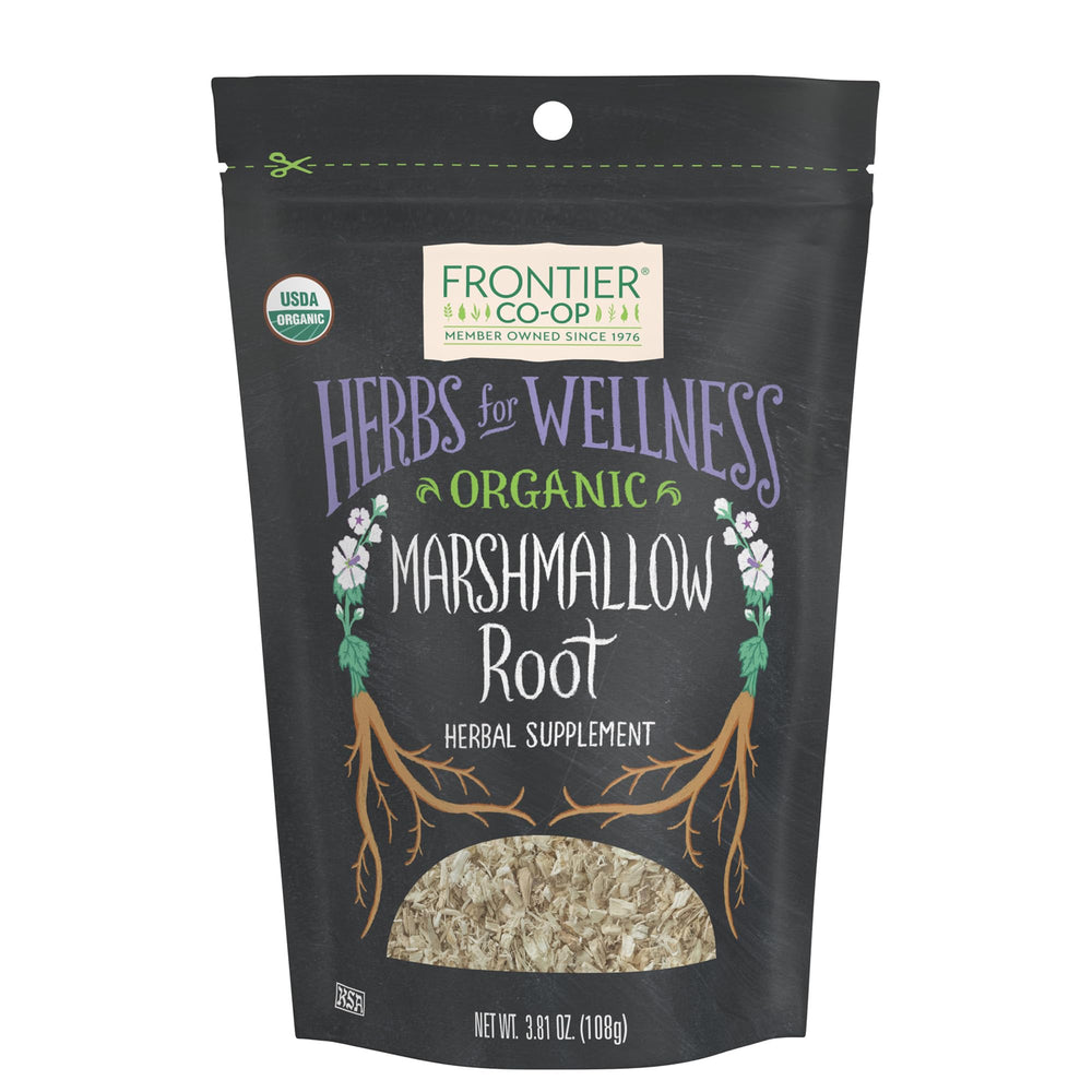 Frontier Co-op marshmallow root cut and sifted for tea infusion