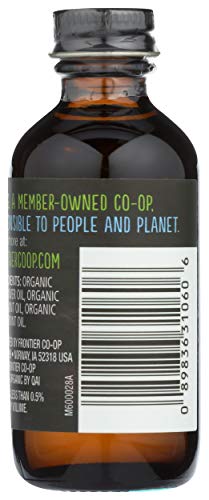 Frontier Co-op Mint Flavor dash pours into coffee for depth.