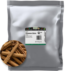 Frontier Co-op Organic Ceylon cinnamon sticks in bulk bag for fragrant tea infusion