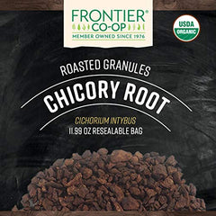 Frontier Co-op organic chicory root aroma highlights rich, nutty notes.