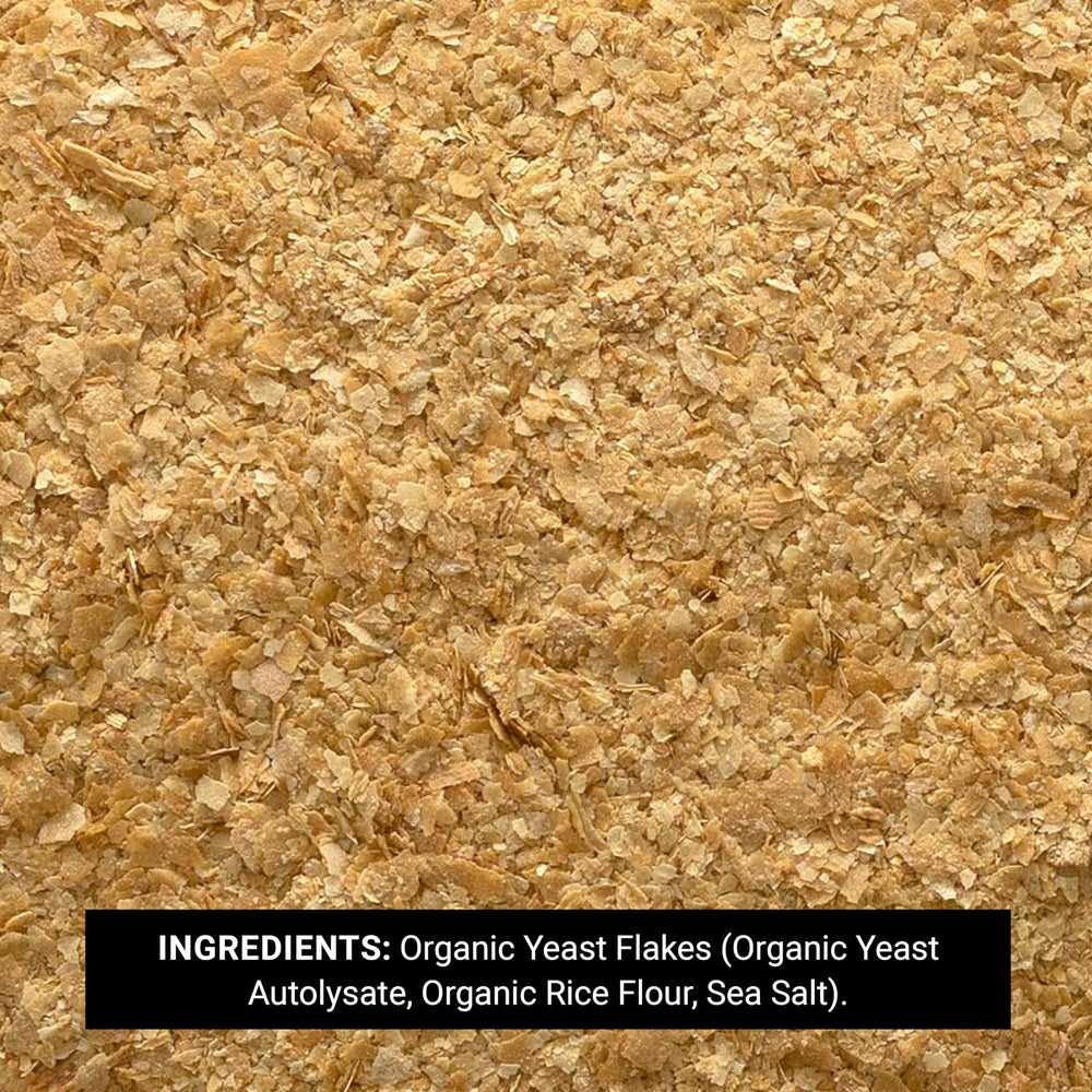 Frontier Co-op Organic Nutritional Yeast Flakes provide a nutty cheesy sprinkle for popcorn.