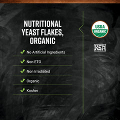 Frontier Co-op Organic Nutritional Yeast Flakes add savory flavor to pasta and sauces.