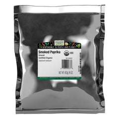 Frontier Co-op organic smoked paprika powder adds rich color and smoky aroma to recipes