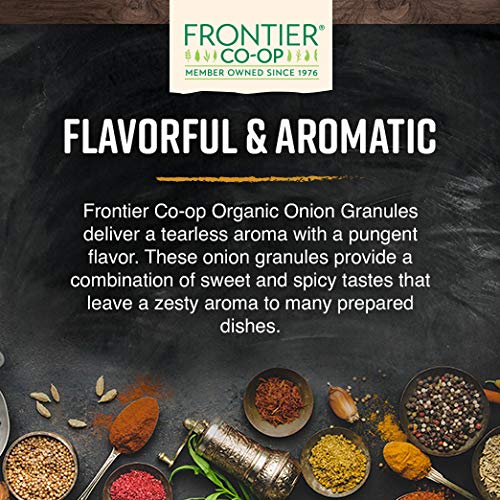 Frontier Co-op Organic Onion Granules add rich onion flavor to sauces.