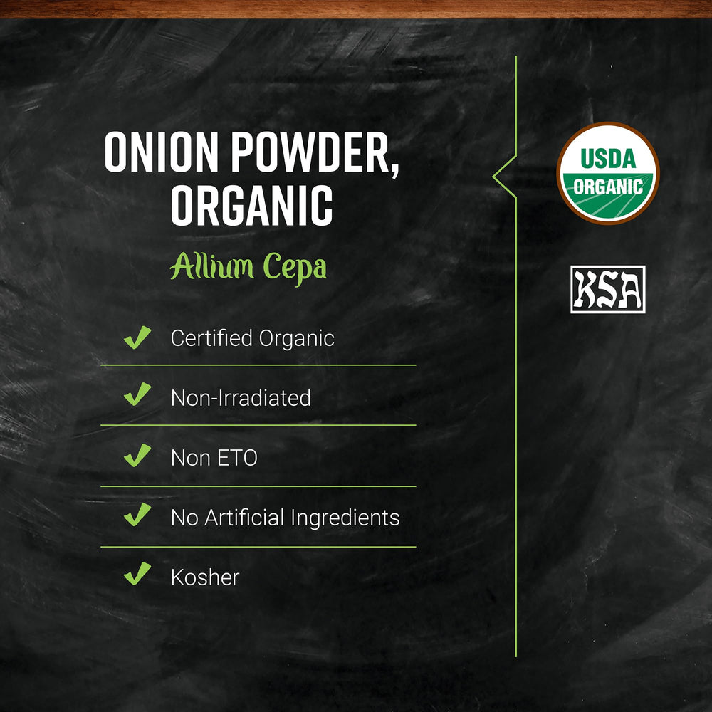Frontier Co-op Organic White Onion Powder kitchen-counter setup highlighting versatility