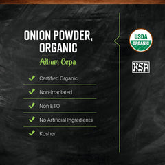 Frontier Co-op Organic White Onion Powder kitchen-counter setup highlighting versatility