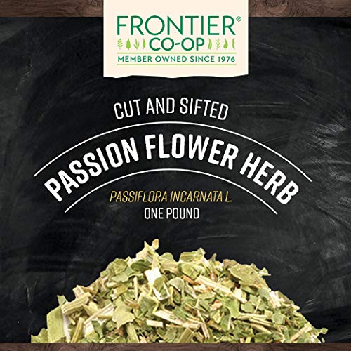 Frontier Co-op passion flower dried herb enhances aroma and flavor in teas.