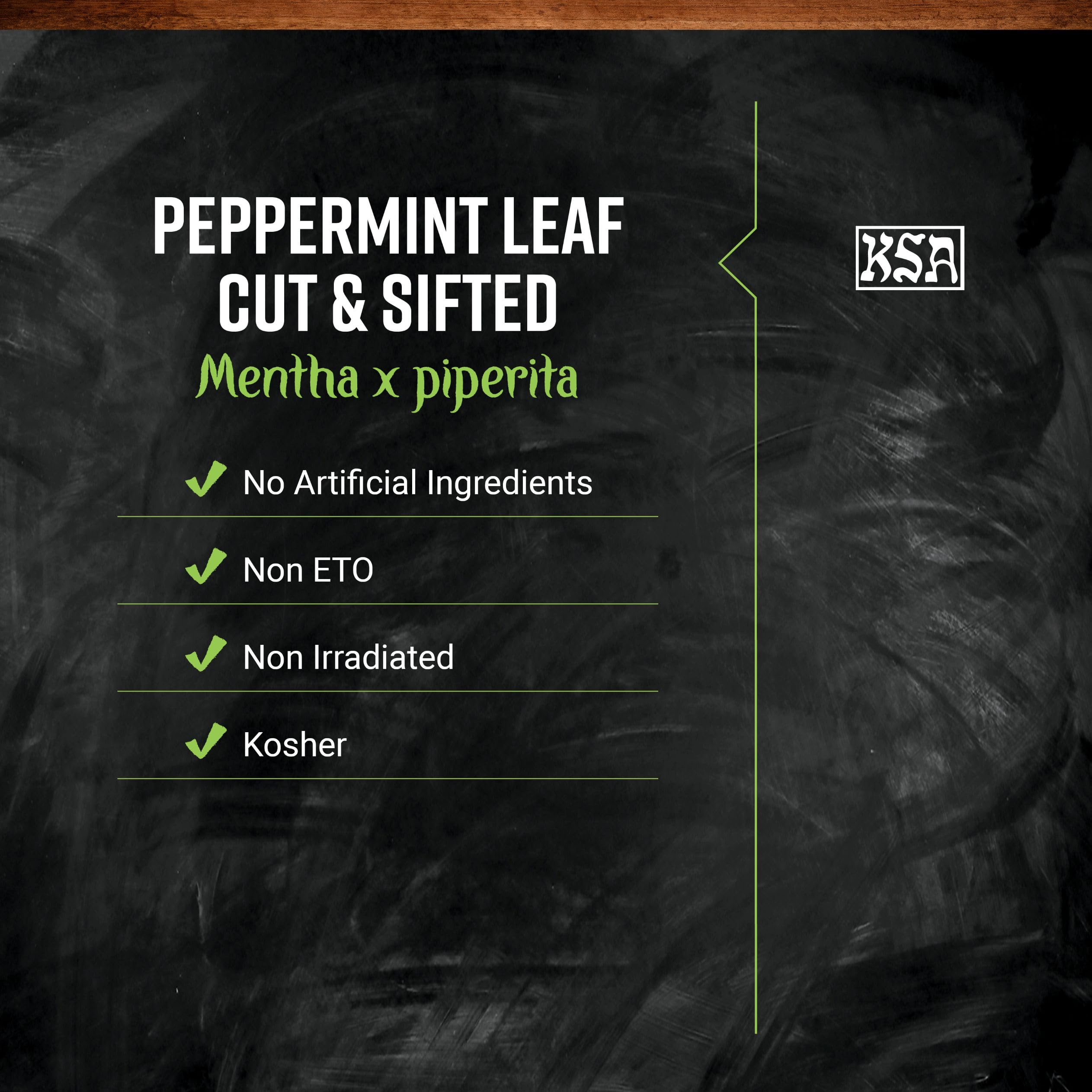 Frontier Co-op peppermint leaf close-up showing vibrant leaves for brewing.