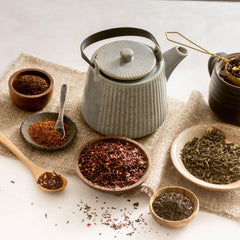 Frontier Co-op peppermint leaf tea infusion releasing a refreshing aroma.