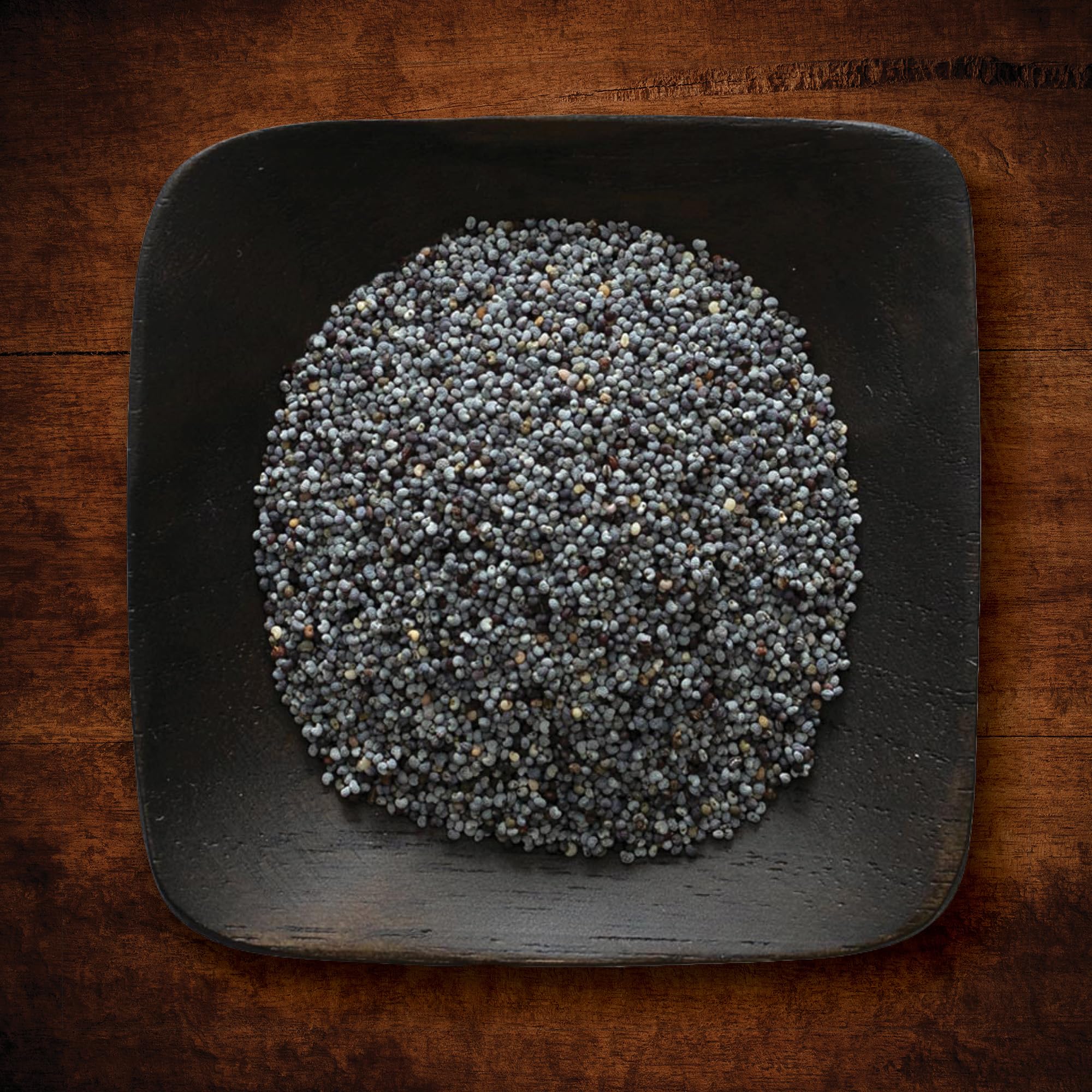 Frontier Co-op poppy seeds kosher seal detail emphasizes quality.