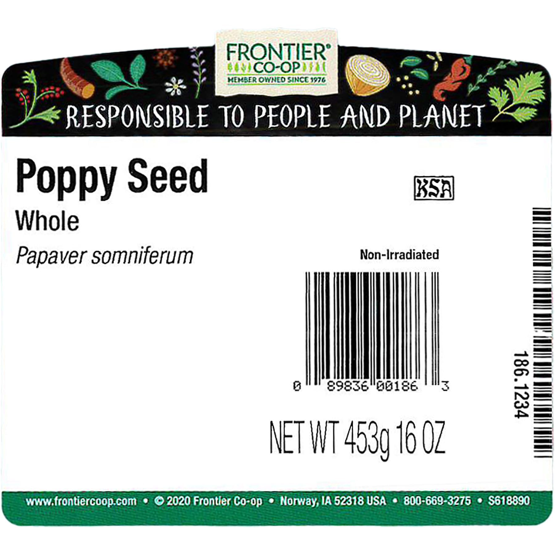 Frontier Co-op poppy seeds texture closeup reveals delicate crunch.