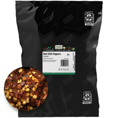 Frontier Co-op Red Chili Flakes bulk bag for adding natural heat to pizzas and soups
