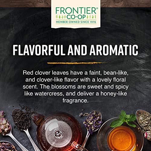 Frontier Co-op red clover blossoms steeped for a fragrant tea.