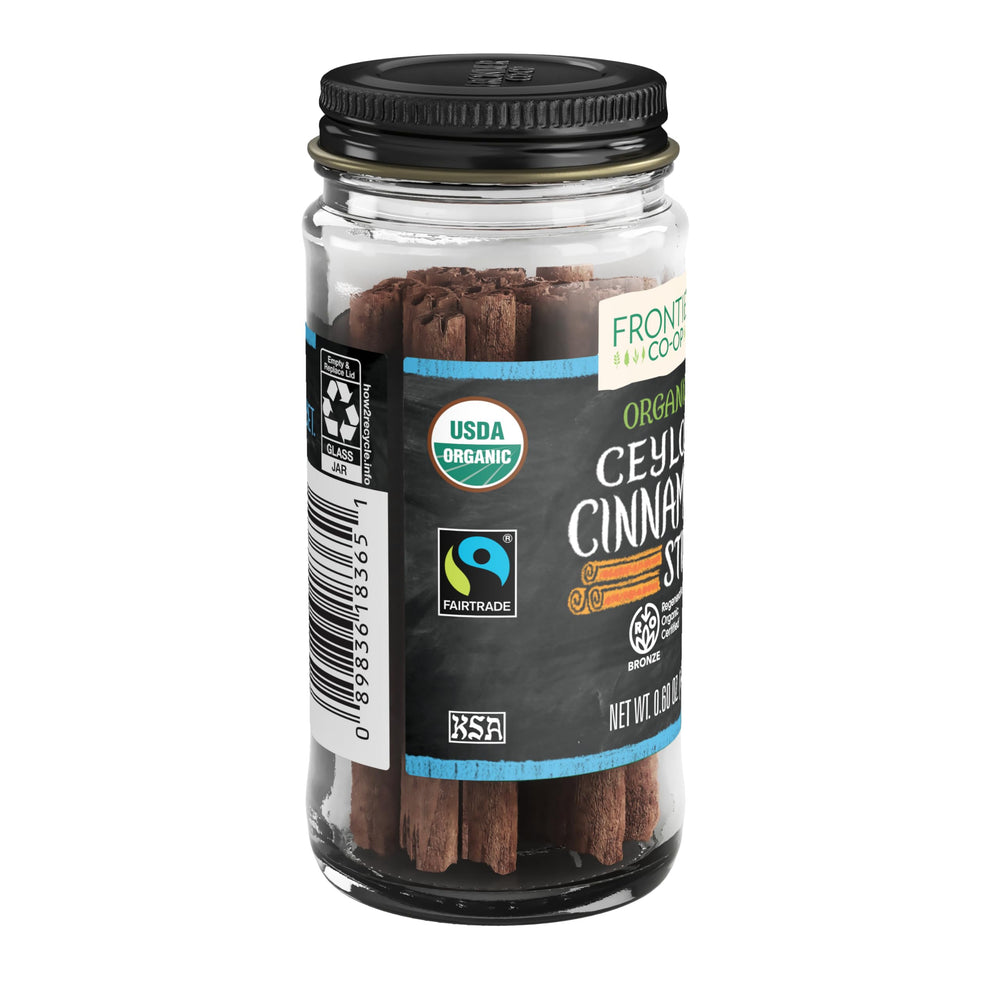 Frontier Co-op Regenerative Organic Ceylon cinnamon sticks used for tea infusion