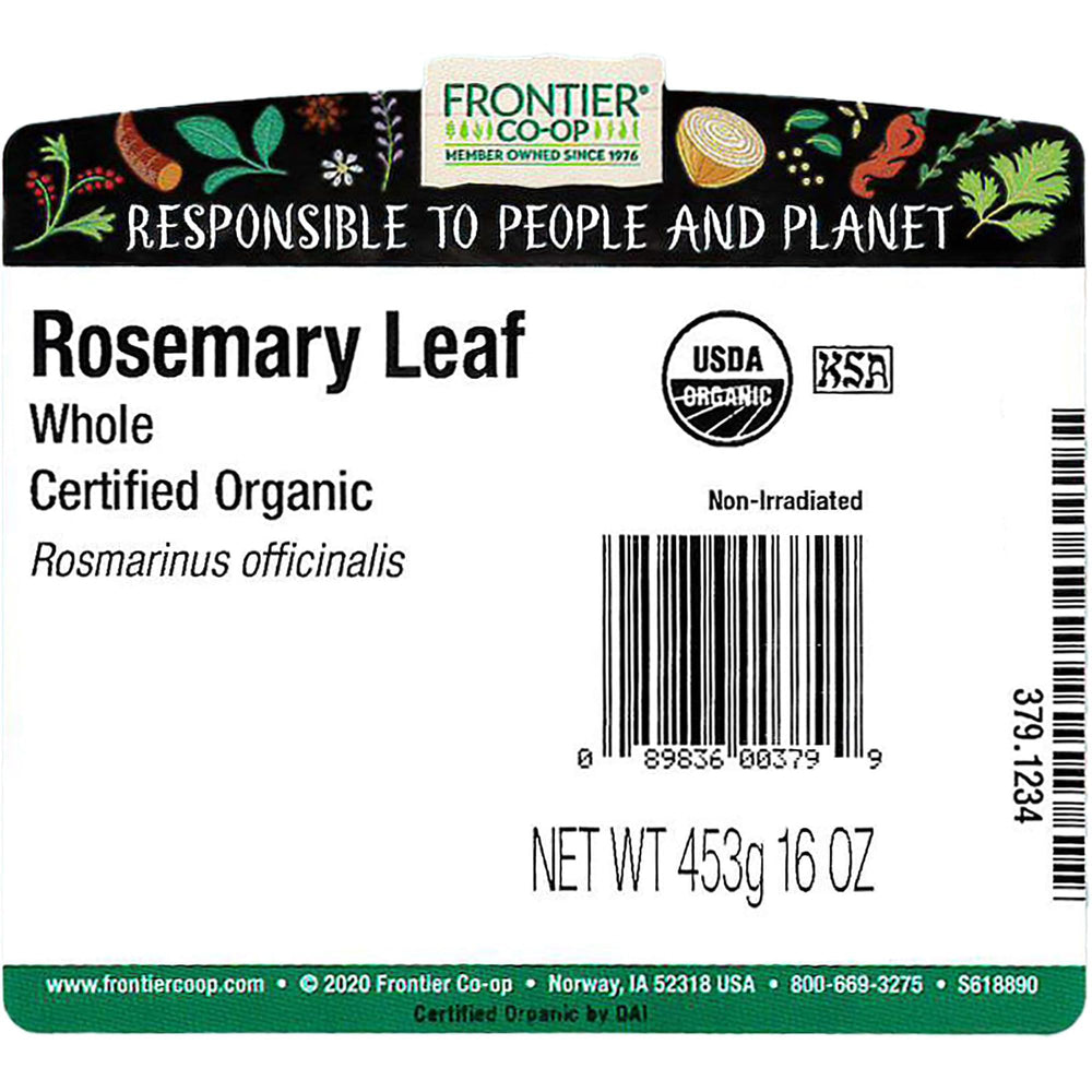 Frontier Co-op rosemary-leaf-loose-pile ready for seasoning and grinding as needed.