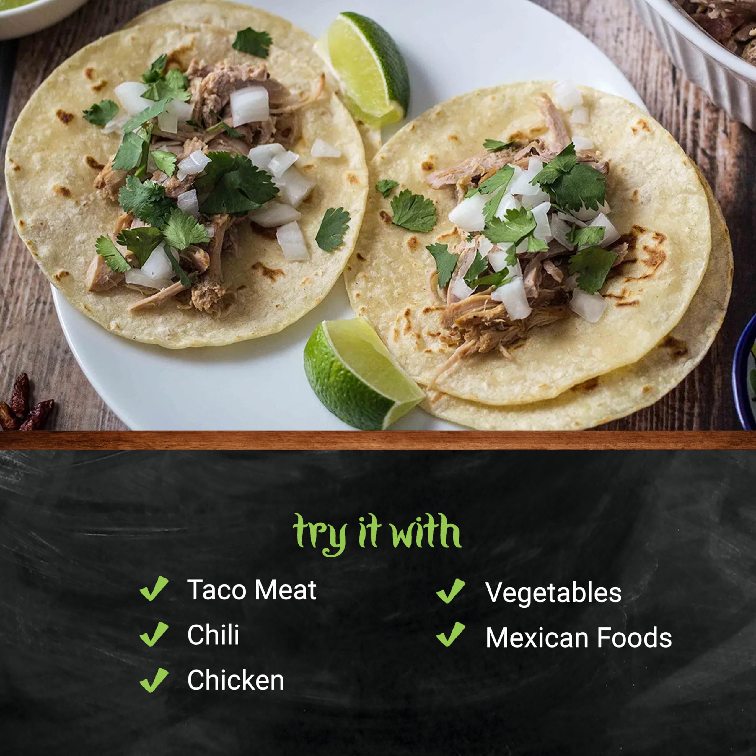 Frontier Co-op Salt-Free Taco Seasoning packaging displayed in store
