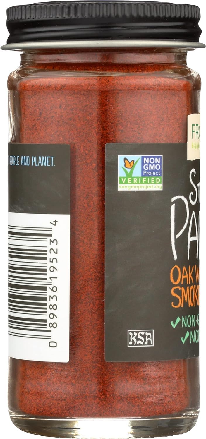 Frontier Co-op smoked paprika beside hummus, elevating dips with warmth.