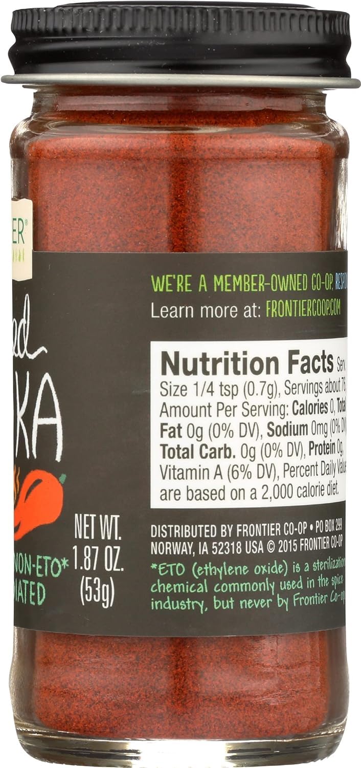 Frontier Co-op smoked paprika over popcorn, for savory, smoky crunch.