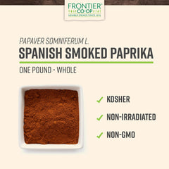 Close-up of Frontier Co-op smoked Spanish paprika powder for savory meals