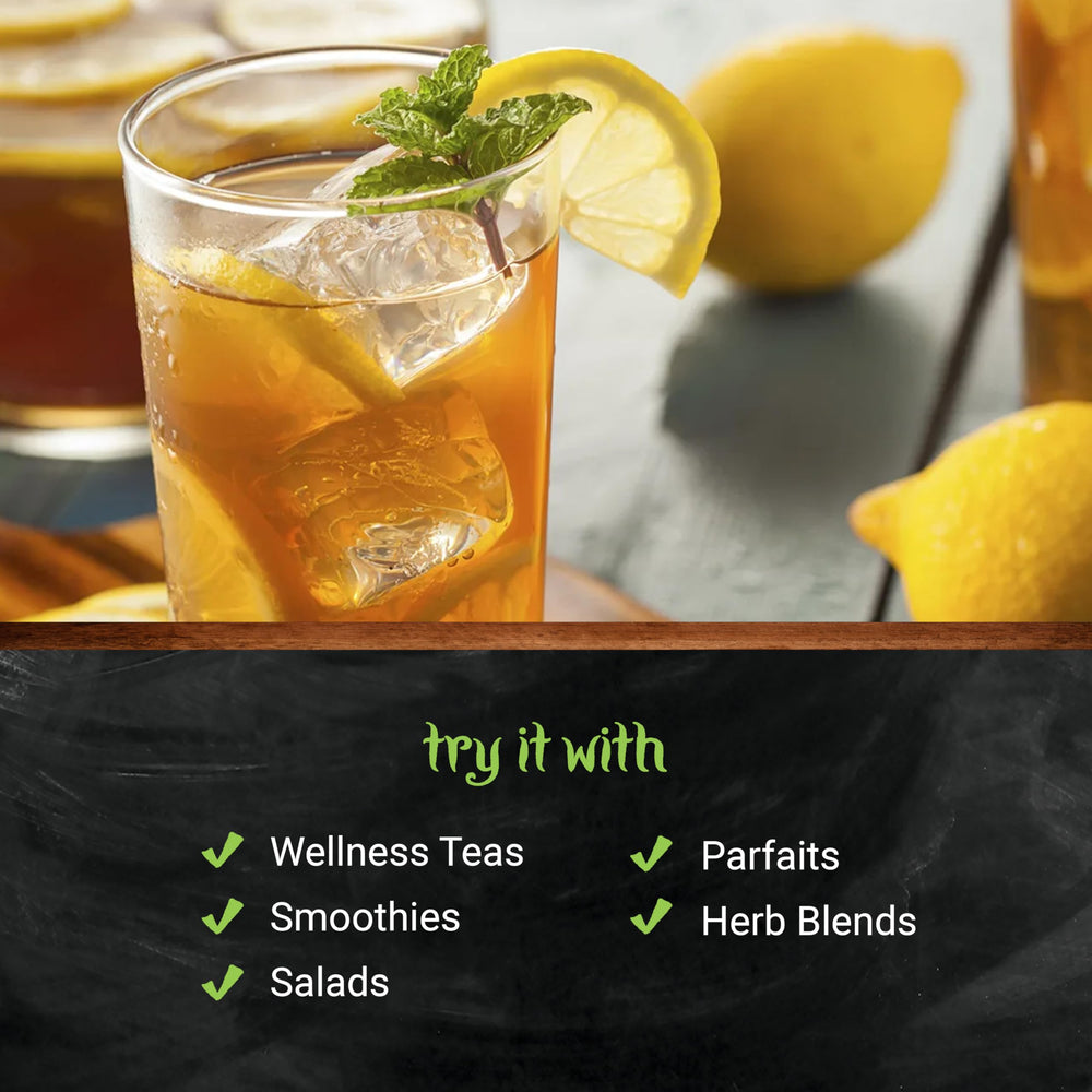 Frontier Co-op spearmint leaf in cocktails as mint garnish.