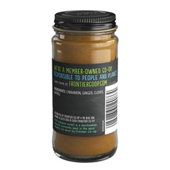 Frontier Spice Pumpkin Pie dust close-up showing versatile seasoning for pies, desserts, and savory dishes.