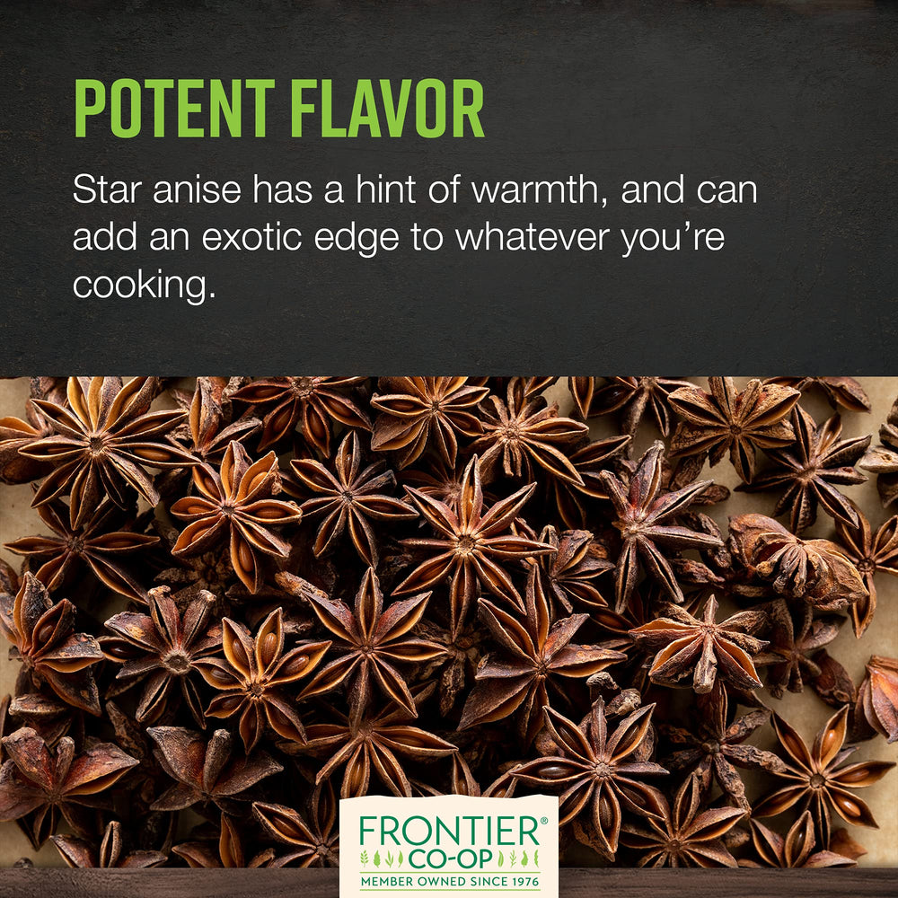 Frontier Co-op star anise in spice blends to deepen flavor.