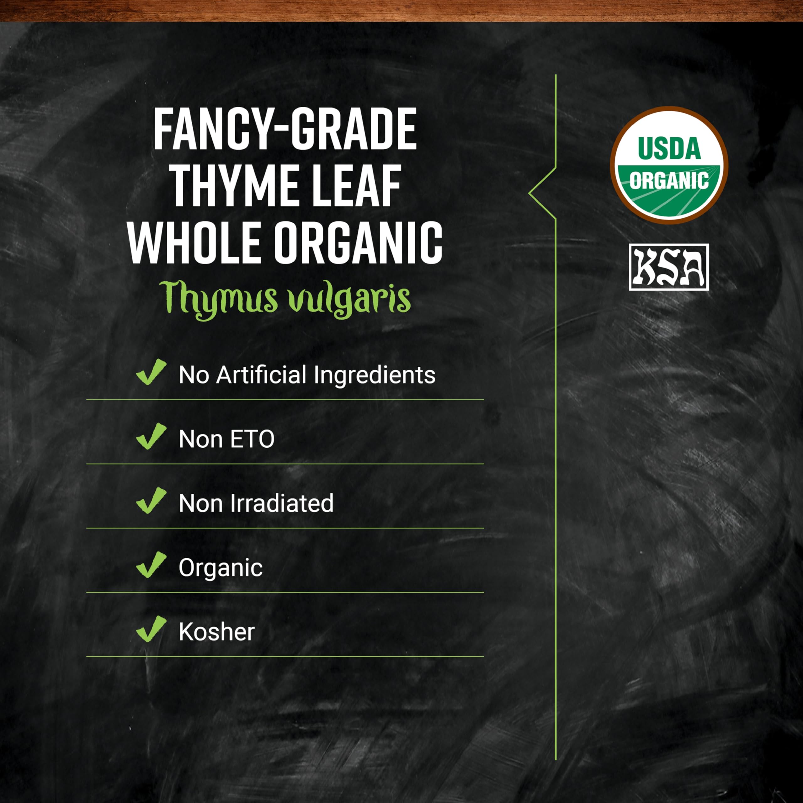 Thyme leaf aroma enhances sauces and soups in Frontier Co-op products.