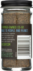 Frontier Co-op celery seed bottle back shows kosher certification and origin.