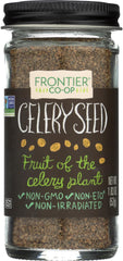 Frontier Co-op whole celery seed bottle front for versatile salads.