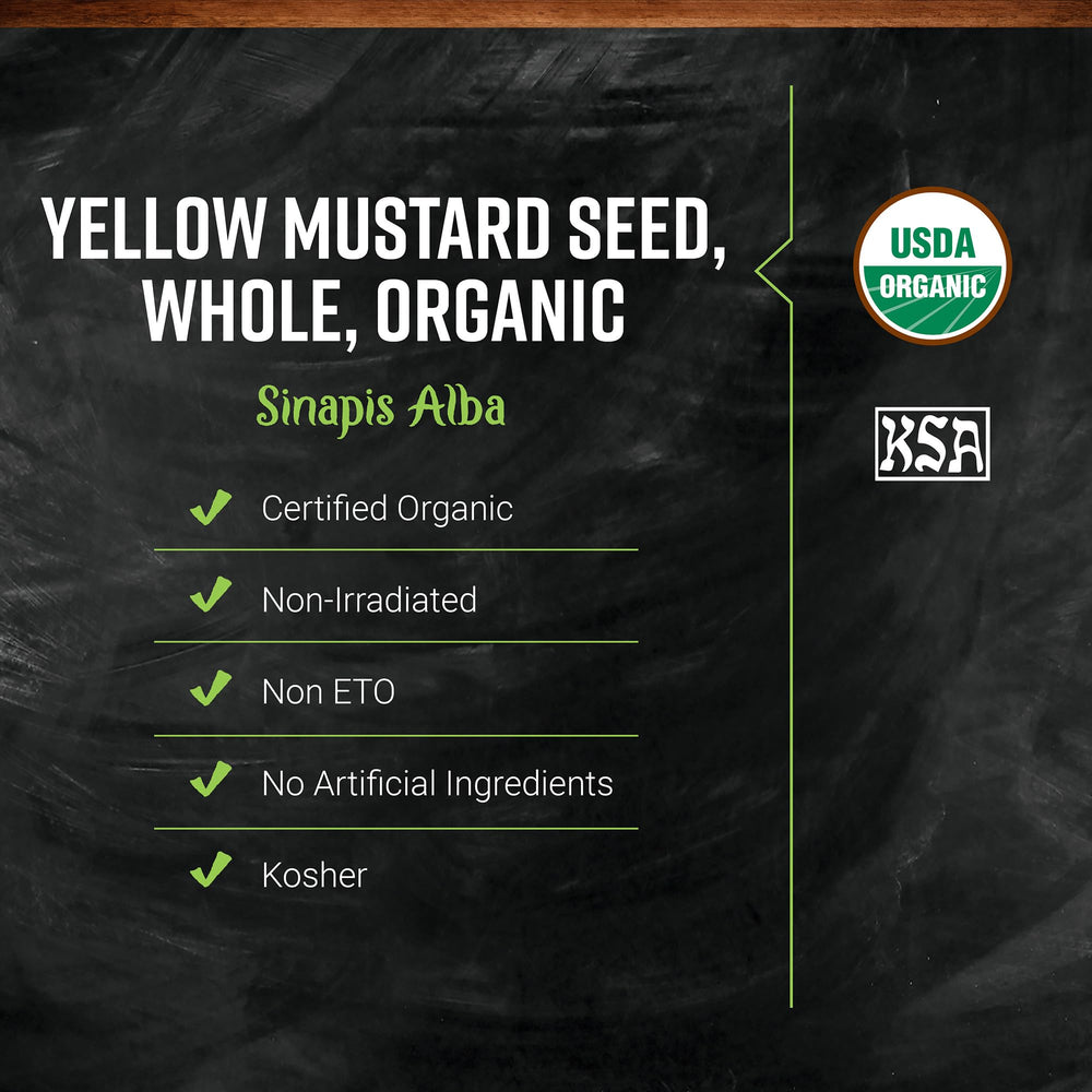 Frontier Co-op Whole Yellow Mustard Seeds for dry rubs and marinades.