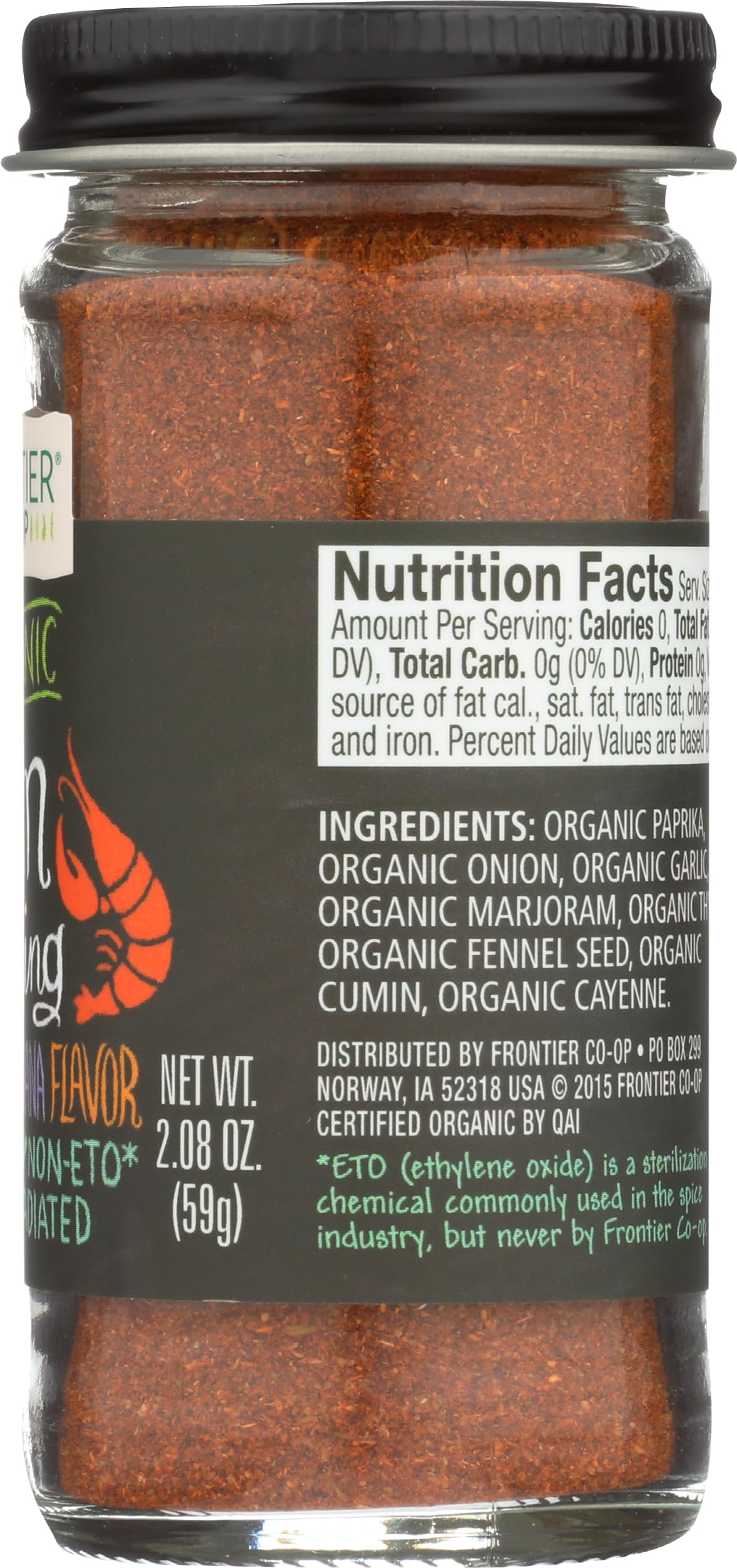 Frontier Co-op Cajun seasoning with rice and beans boosts flavor.
