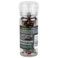 Frontier Co-op Exotic Peppercorn Blend grinder ready to add bold flavor to meals.