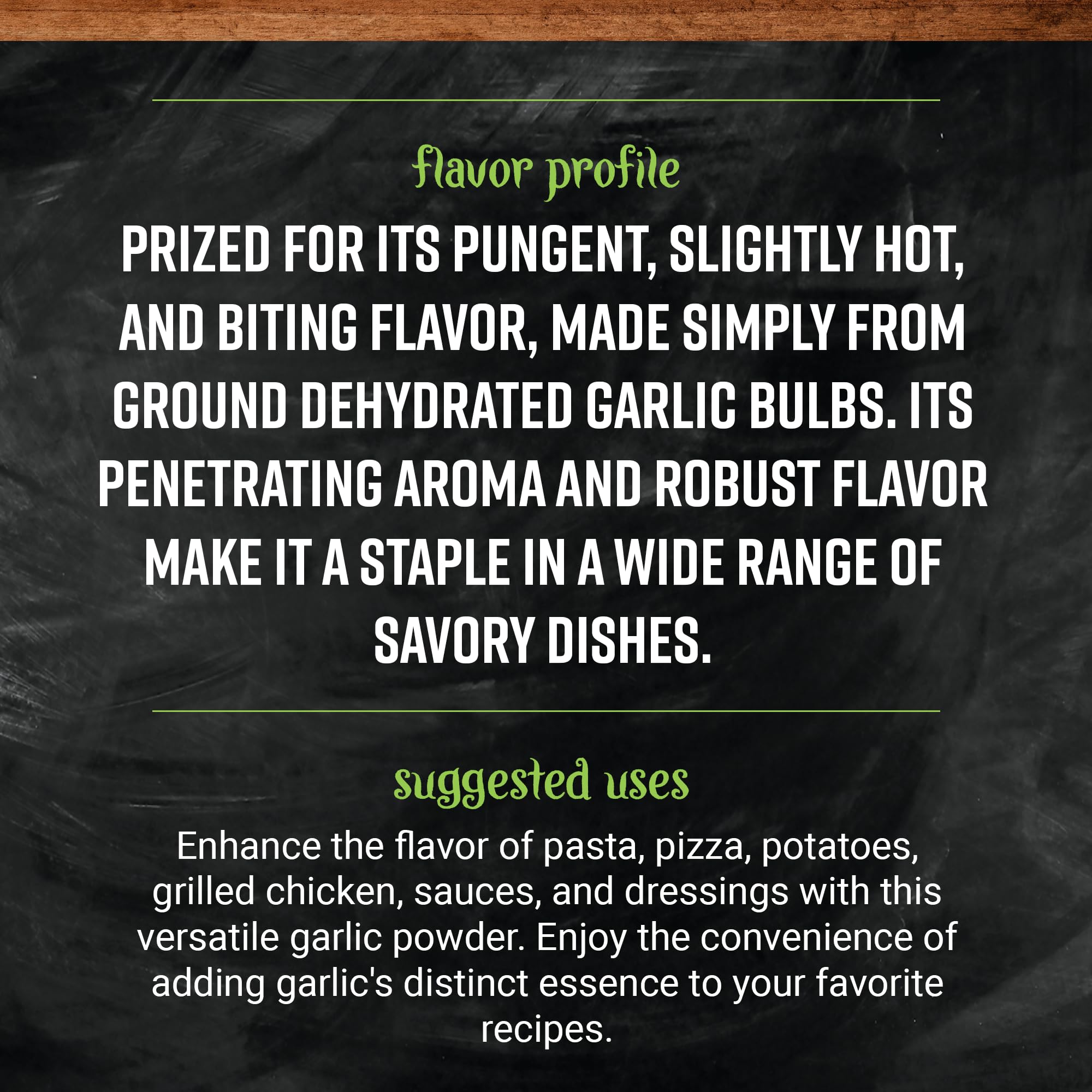 Frontier Co-op garlic powder kitchen-use scene for quick flavor boosts.