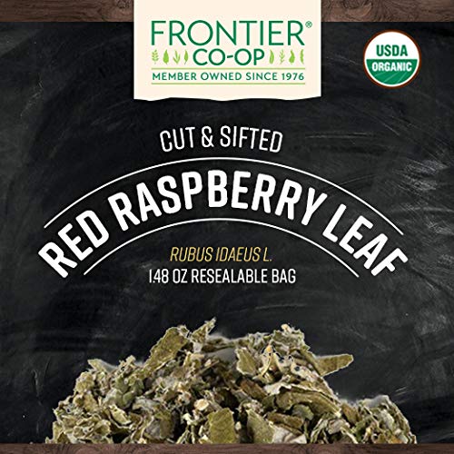 Frontier Co-op organic raspberry leaf dried bulk for herbal blends.