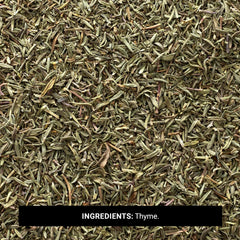 Frontier Co-op Thyme Leaf aroma adds warm, pungent notes to marinades.