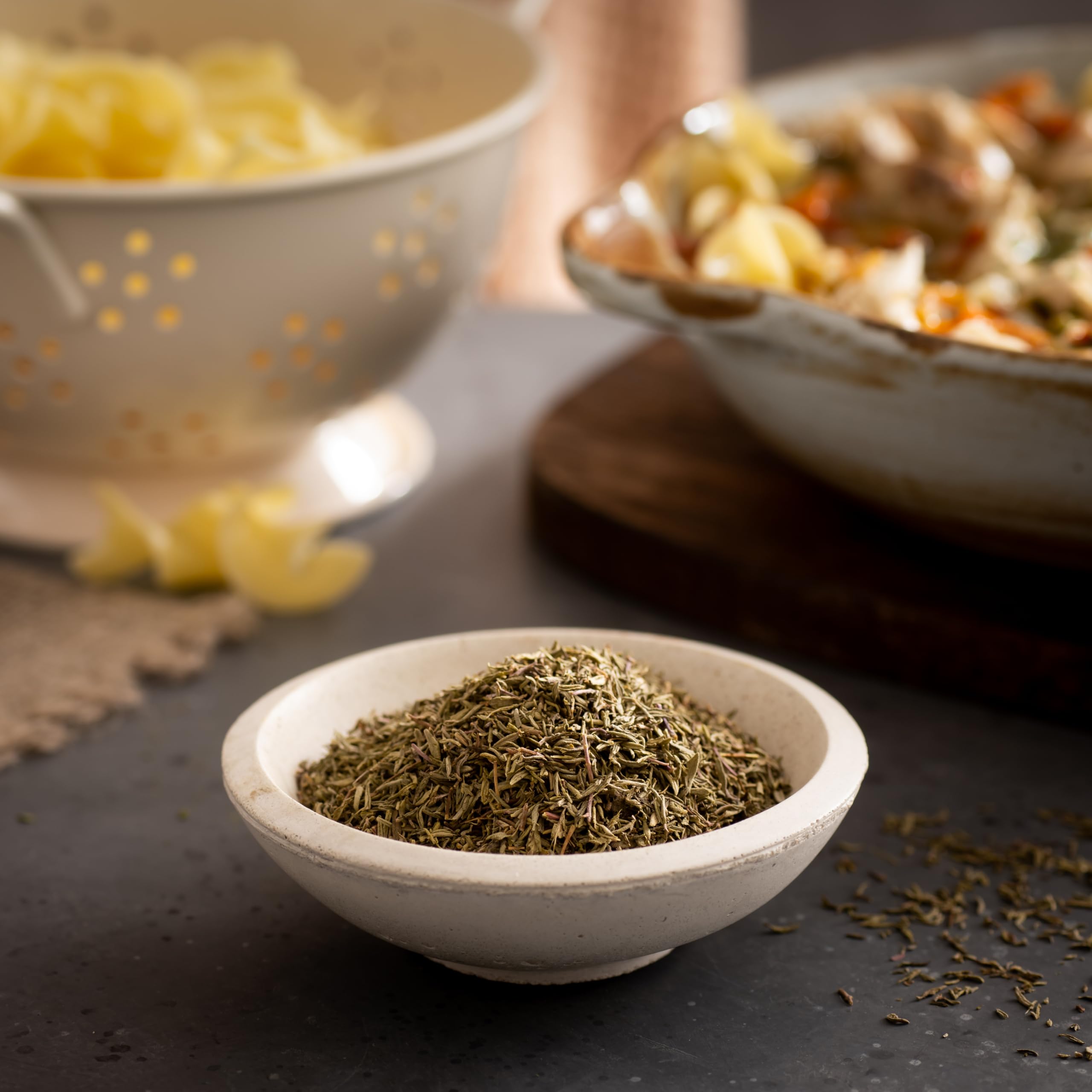 Frontier Co-op Thyme Leaf in bouquet garni blends.