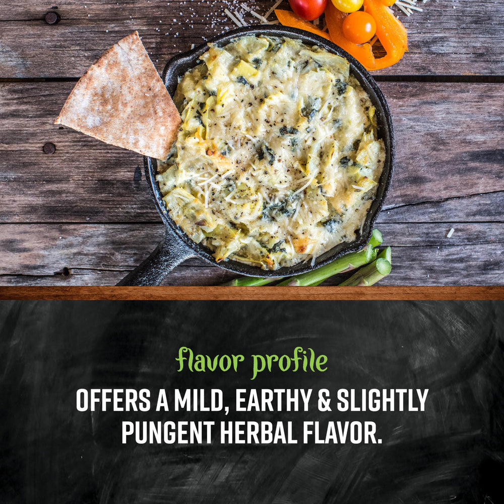 Frontier Co-op Thyme Leaf enhances soups and vegetables with warmth.
