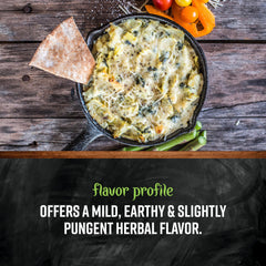Frontier Co-op Thyme Leaf enhances soups and vegetables with warmth.