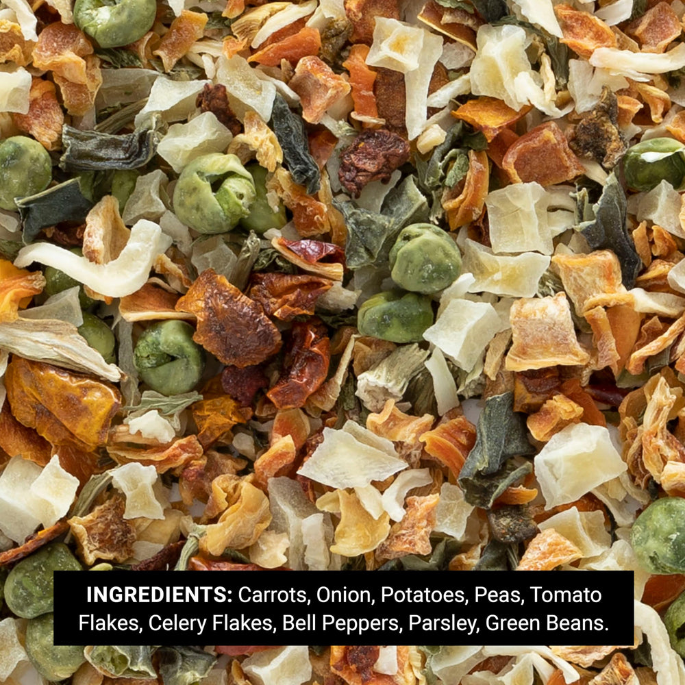 Deluxe Frontier mix featuring carrots for vibrant, hearty dishes.