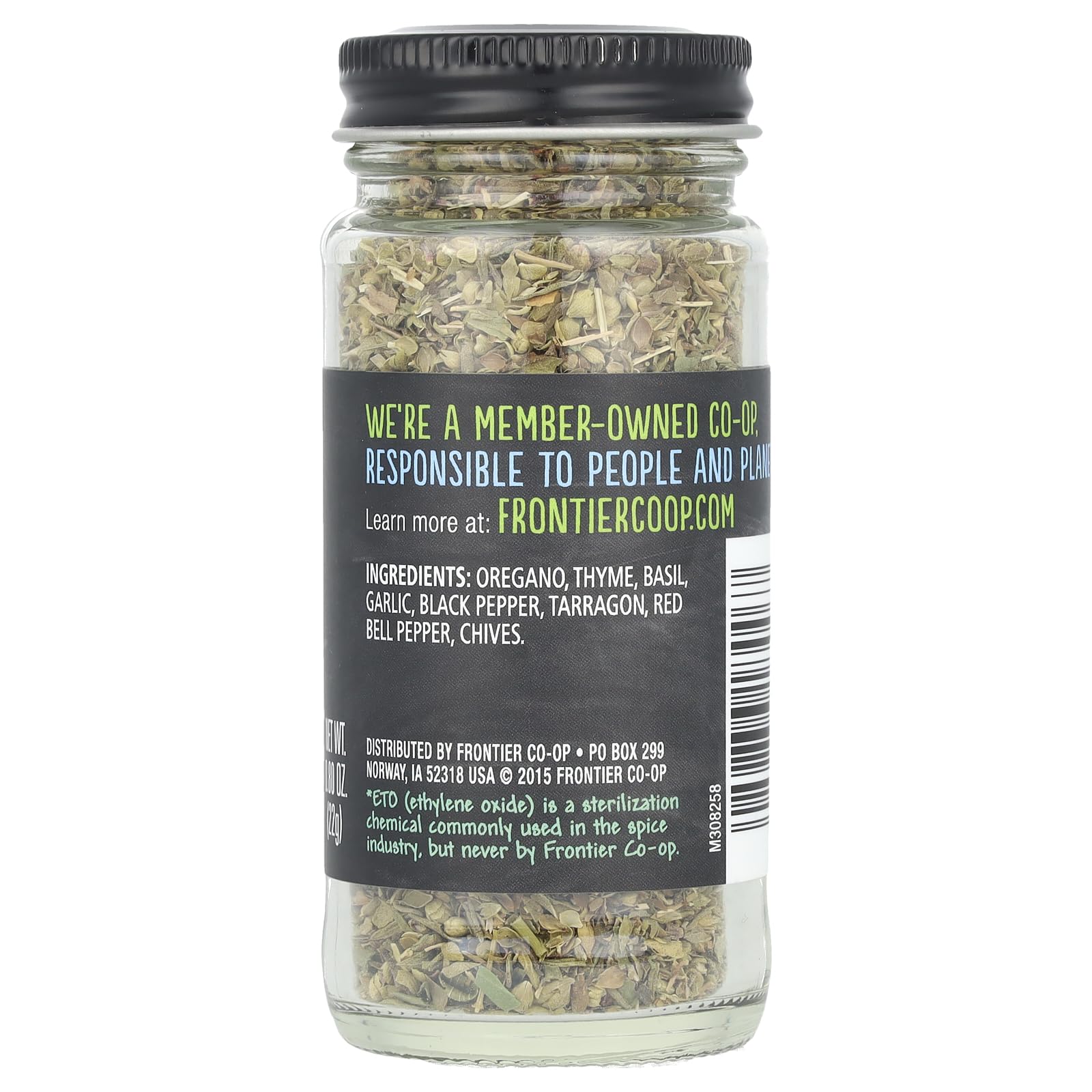 Frontier salt-free Italian seasoning enhances traditional pasta and stews.